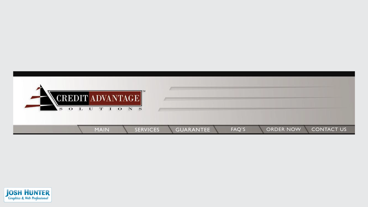 Credit Advantage Solutions Web Page Navigation