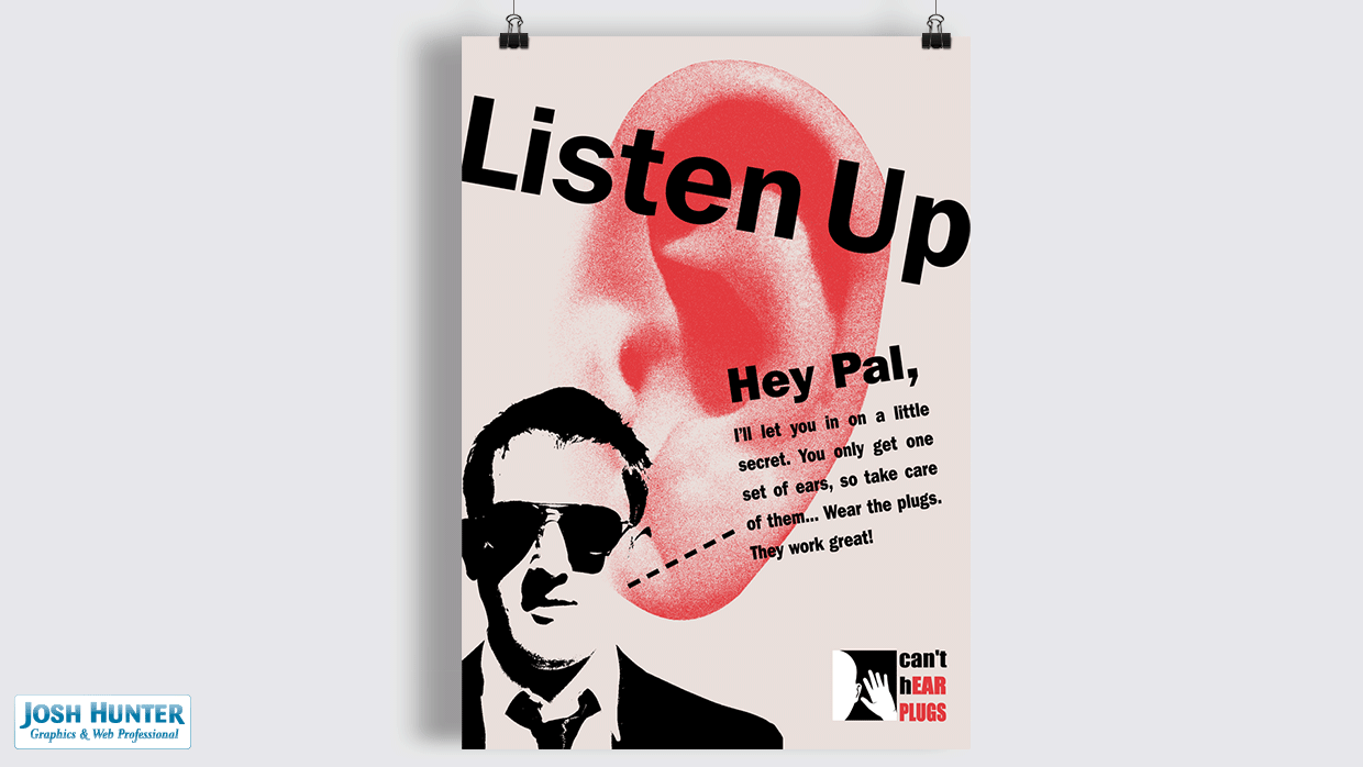 Can't Hear Plugs Poster