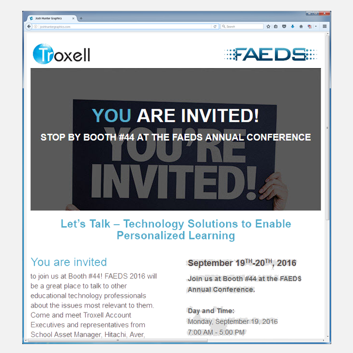 Tradeshow Email Invitation